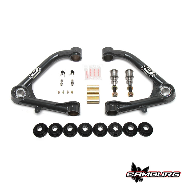 GMC 1500 Suspension Control Arm Kit - Camburg - 1.25in Performance Uniball - Steel Gray - `19-`23
