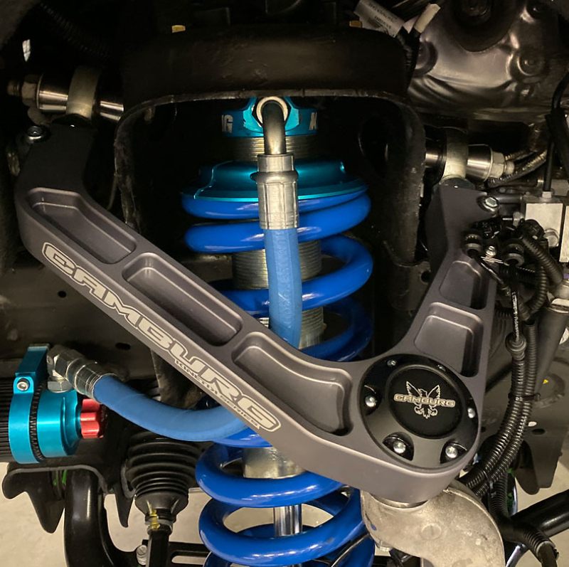 Chevrolet 1500 Suspension Control Arm Kit - Camburg - KINETIK V2 Performance Billet Uniball - Gun Metal Gray - `19-`23