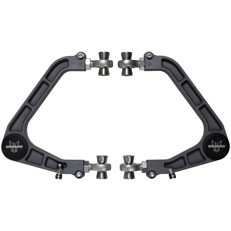 Chevrolet 1500 Suspension Control Arm Kit - Camburg - KINETIK V2 Performance Billet Uniball - Gun Metal Gray - `19-`23
