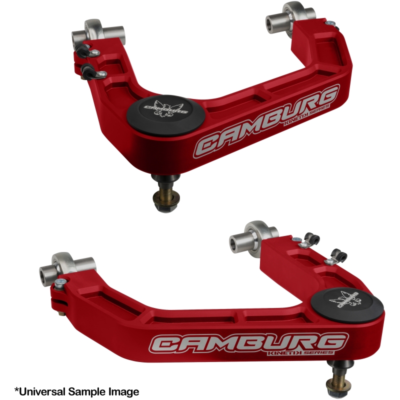 GMC 1500 Suspension Control Arm Kit - Camburg - KINETIK V2 Performance Billet Uniball - Red - `19-`23