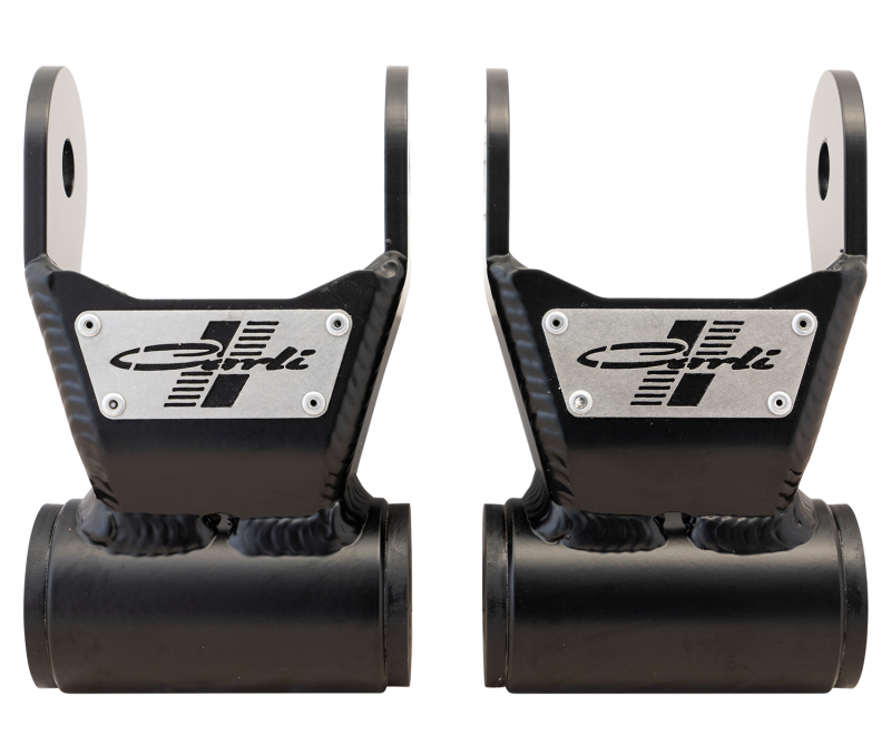 Ford F250 Sway Bar Drop Brackets - Carli - Fabricated - Black - `05-`23 Ford F250 Sway Bar Drop Brackets - Carli - Fabricated - Black - `05-`23