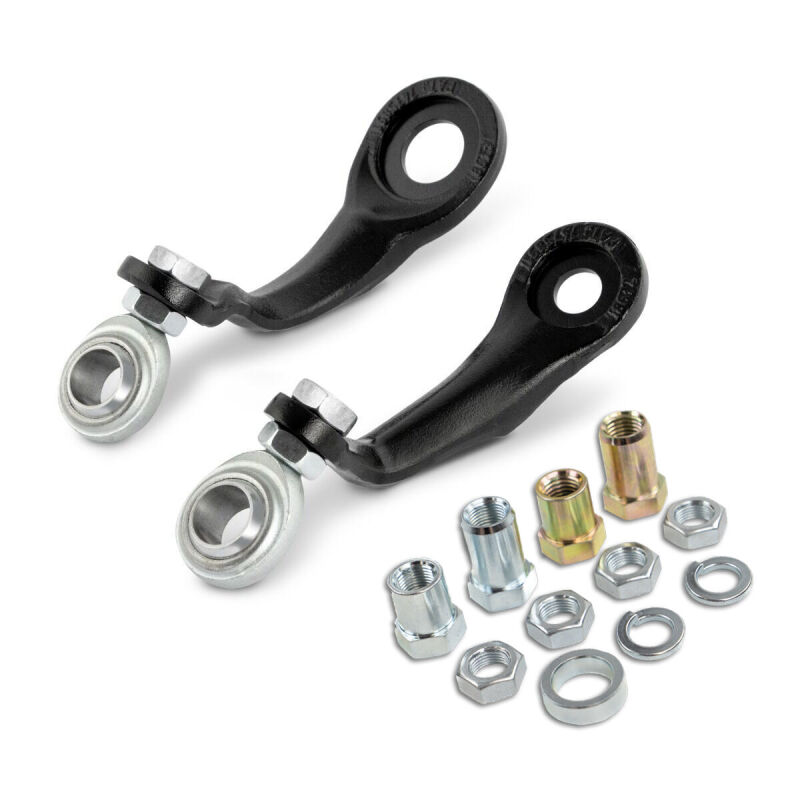 GMC Sierra 3500HD Idler Arm Support Kit - Cognito - Forged Pitman Idler - Black - `11-`24