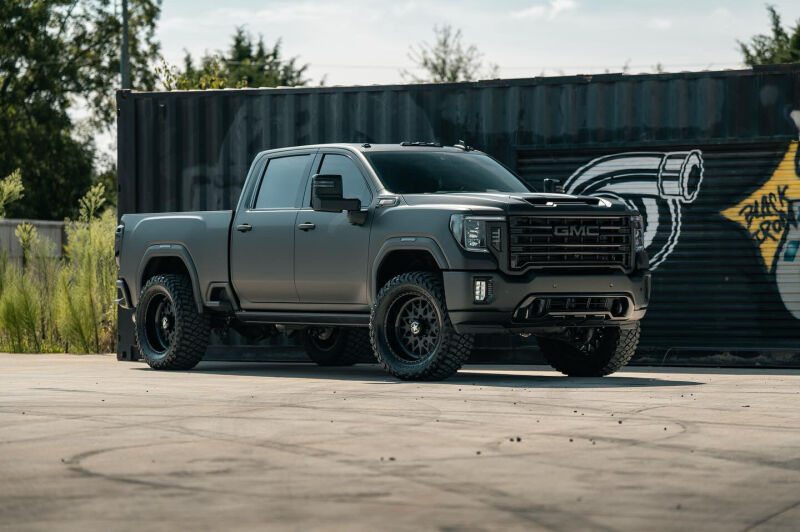 GMC Sierra 3500HD Suspension Lift Kit - Front + Rear - Cognito - Ball Joint UCA + Fox PS 2.0 IFP - Semi-gloss black - `20-`24