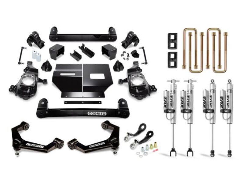 Chevrolet Silverado 3500 Suspension Lift Kit - Cognito - 4in Perf Lift Kit w/ Fox PSRR 2.0 Shocks - Semi-Gloss Black - `20-`24