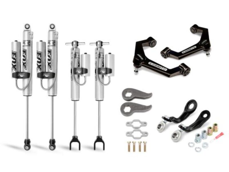 GMC Sierra 2500HD Suspension Lift Kit - Front - Cognito - Premier Leveling Kit with Fox PSRR 2.0 - Black - `11-`19