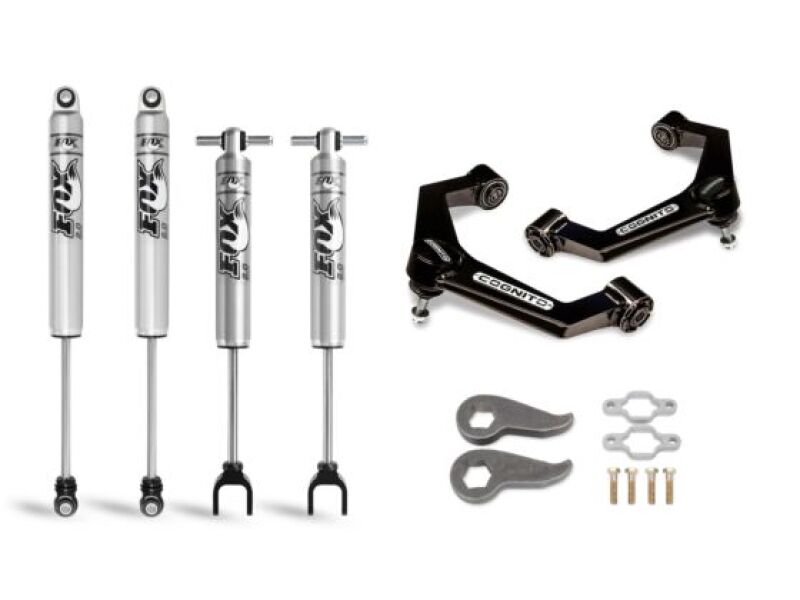 Chevrolet Silverado 3500 Suspension Lift Kit - Cognito - 3in Perf w/ Fox PS 2.0 IFP - semi-gloss black - `11-`19