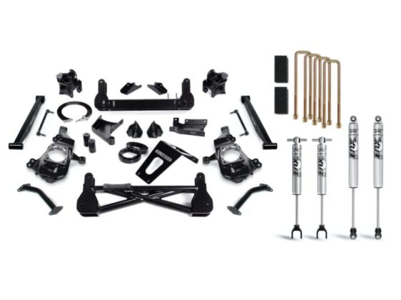 Chevrolet Silverado 3500 Suspension Lift Kit - Cognito - Standard Lift Kit w/ Fox PSMT 2.0 Shocks - Black - `20-`24