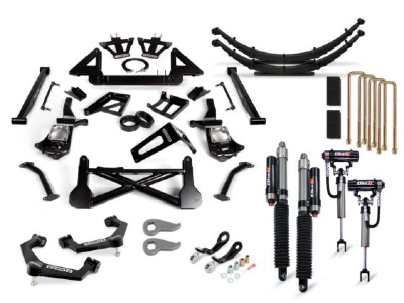 GMC Sierra 3500HD Suspension Lift Kit - Cognito - Elite with Elka 2.5 RR Reservoir Shocks - Semi-gloss black - `20-`24 GMC Sierra 3500HD Suspension Lift Kit - Cognito - Elite with Elka 2.5 RR Reservoir Shocks - Semi-gloss black - `20-`24