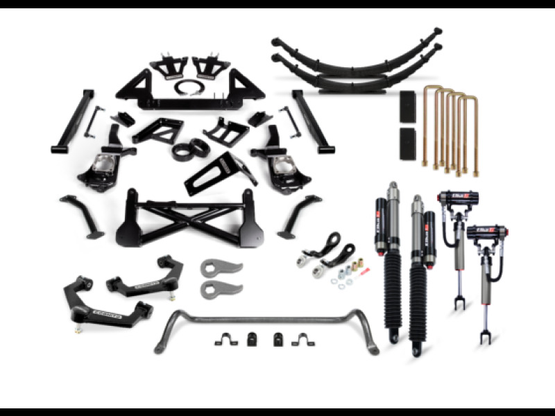 Chevrolet Silverado 3500 Suspension Lift Kit - Cognito - 12-Inch Elite with 2.5 Elka Reservoir Shocks - Semi-gloss black - `11-`19