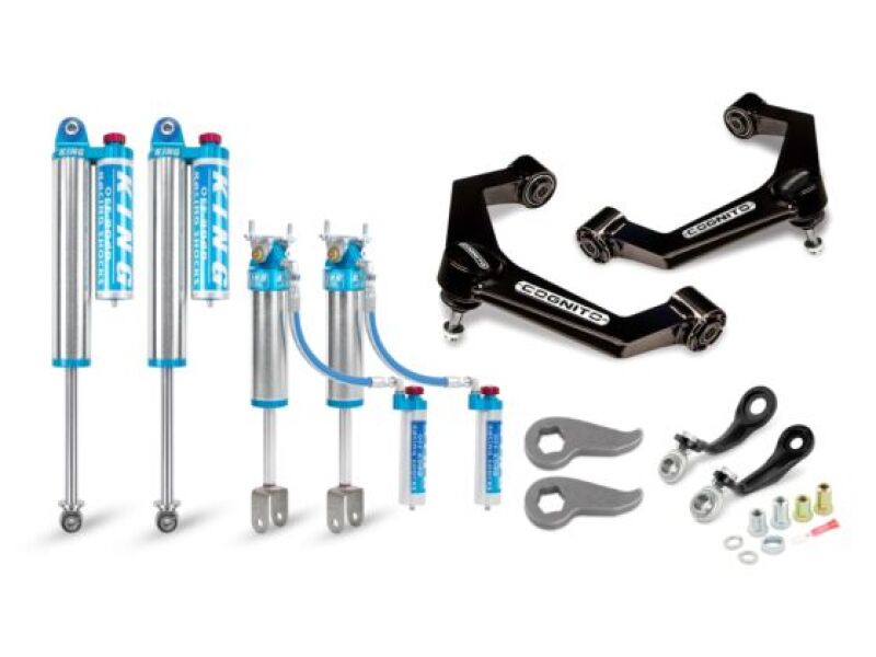 Chevrolet Silverado 2500HD Suspension Lift Kit - Front - Cognito - 3in Elite Leveling Kit w/ King 2.5 RR - Semi-gloss Black - `20-`24