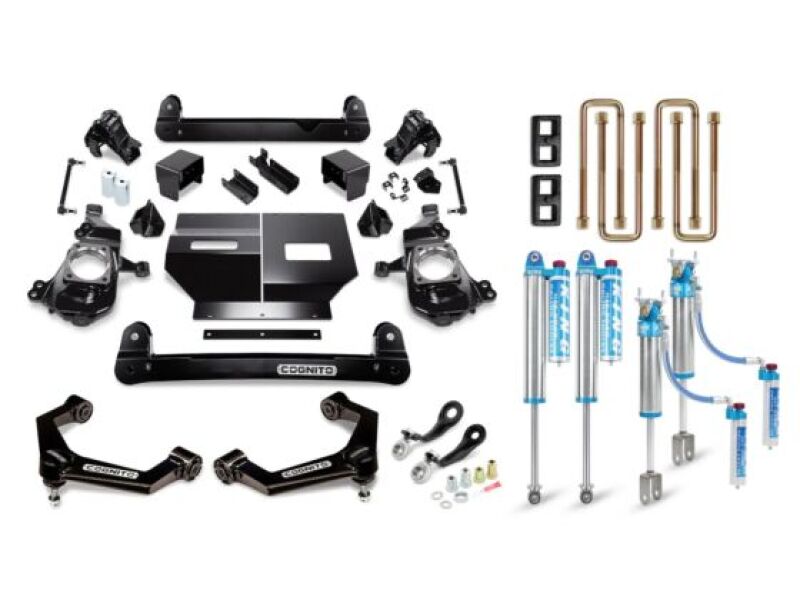 Chevrolet Silverado Suspension Lift Kit - Cognito - Elite with King 2.5 RR Shocks - semi-gloss black - `20-`24
