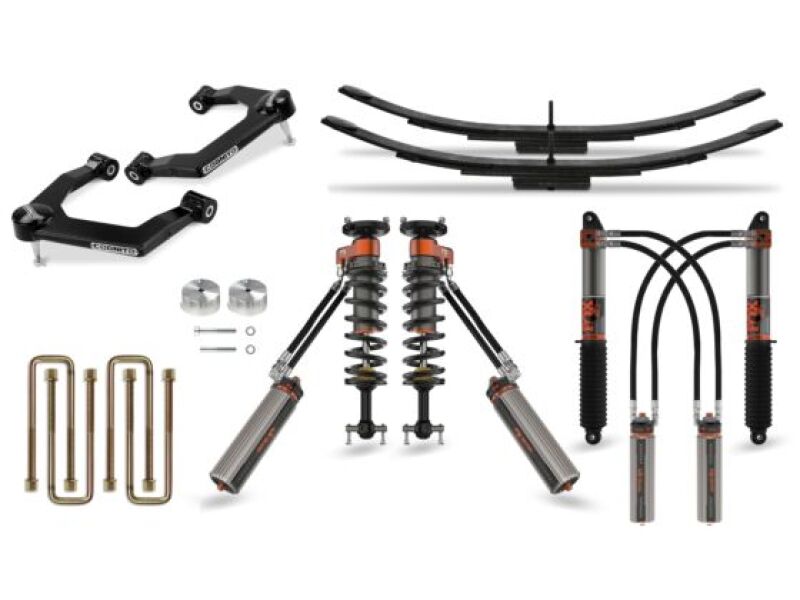 GMC Sierra 1500 Suspension Lift Kit - Cognito - Ultimate Leveling Kit with Fox FRS 3.0 IBP Shocks - Black - `19-`23