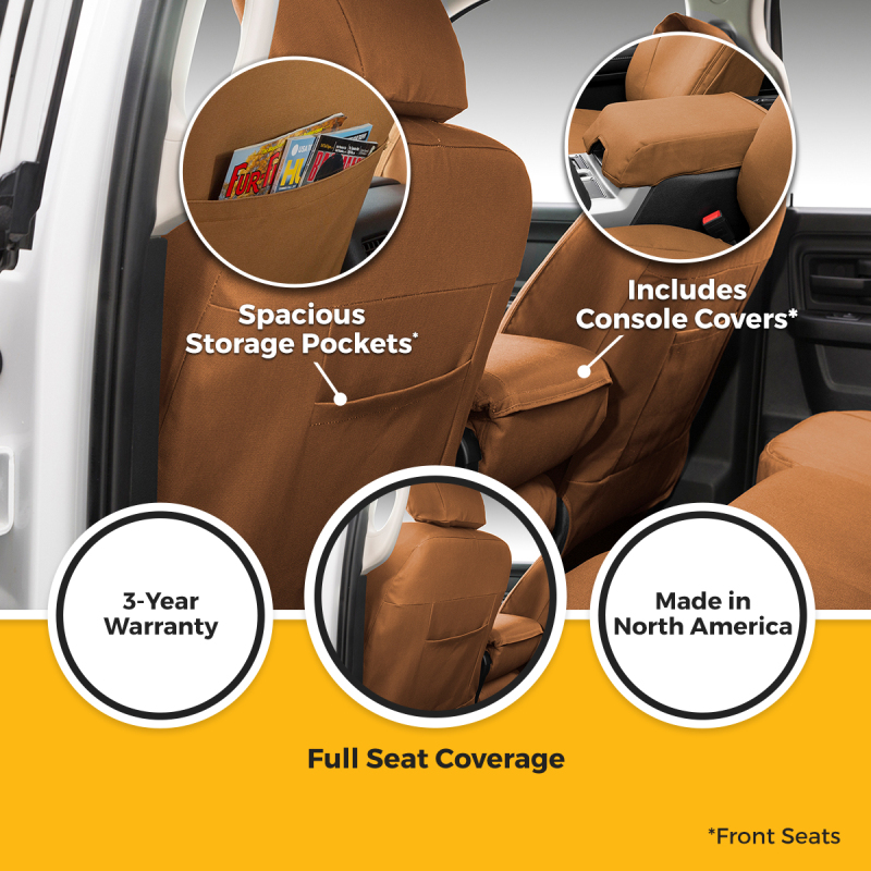 Toyota Tacoma Seat Covers - Front - Covercraft - Carhartt PrecisionFit - `24-`25