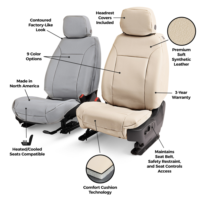 Toyota Corolla Seat Covers - Second Row - Covercraft - Leatherette PrecisionFit Custom - `23-`26