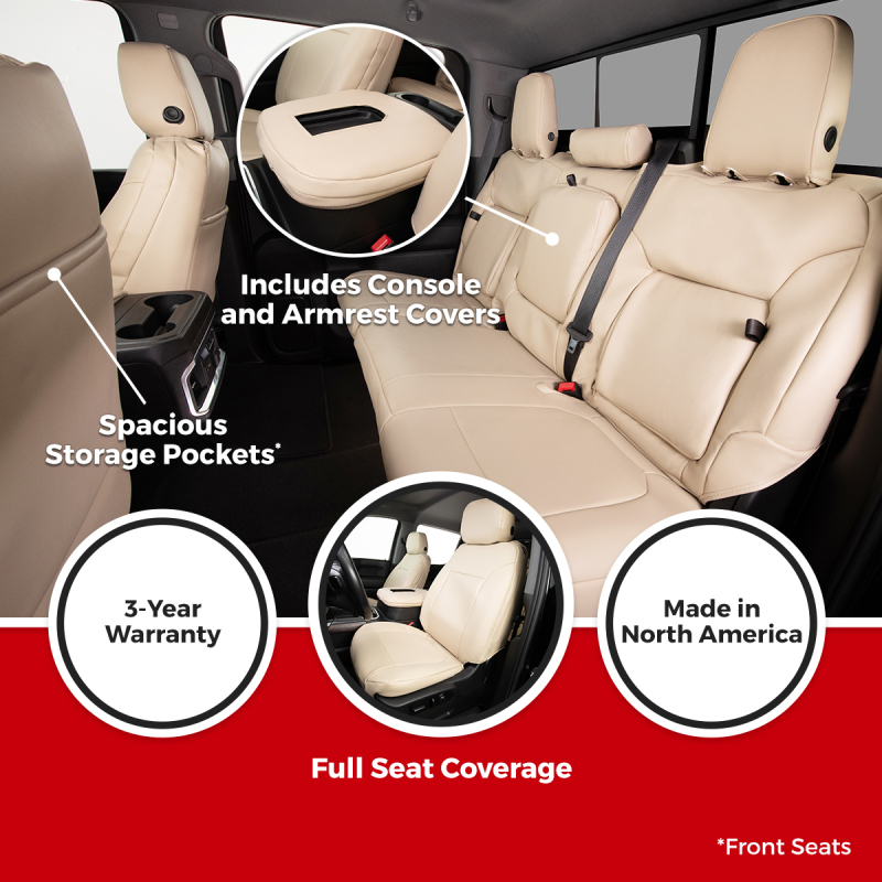 Toyota Grand Highlander Seat Covers - Second Row - Covercraft - Leatherette PrecisionFit Custom - `24-`26