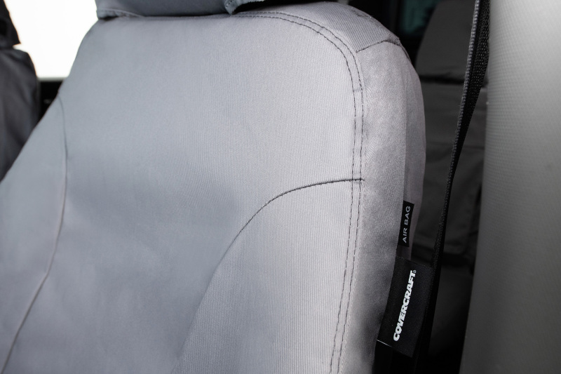 Mercedes-Benz Sprinter Seat Covers - Front - Covercraft - Polycotton SeatSaver Custom - Grey - `19-`26
