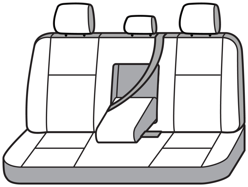 Ford Ranger Seat Cover - Covercraft - SeatSaver Custom - Polycotton - Charcoal - `24-`26