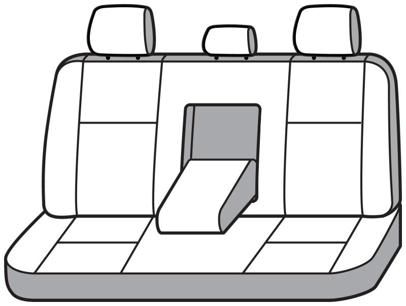 Lexus ES350 Seat Covers - Second Row - Covercraft - Polycotton SeatSaver Custom - `21-`25