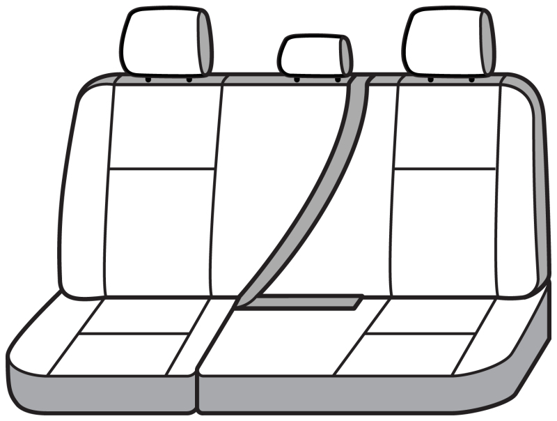 Chevrolet Colorado Seat Cover - Covercraft - SeatSaver Custom - Polycotton - Charcoal - `23-`25