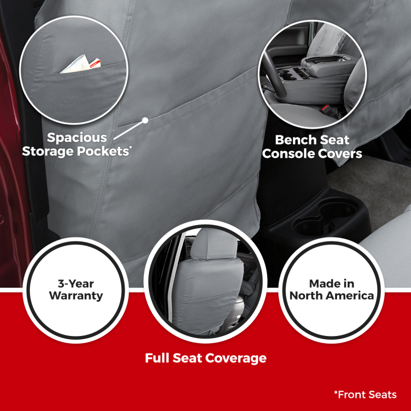 Chevrolet Colorado Seat Covers - Covercraft - SeatSaver Custom - Waterproof - Black - `23-`25