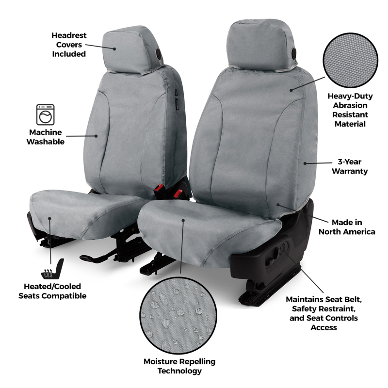 Chevrolet Colorado Seat Covers - Covercraft - SeatSaver Custom - Waterproof - Black - `23-`25