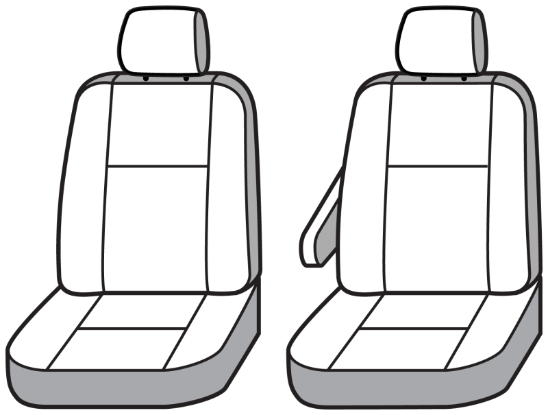 RAM Pro Master Cargo Seat Cover - Front - Covercraft - Carhartt Super Dux SeatSaver - Black - `23-`25
