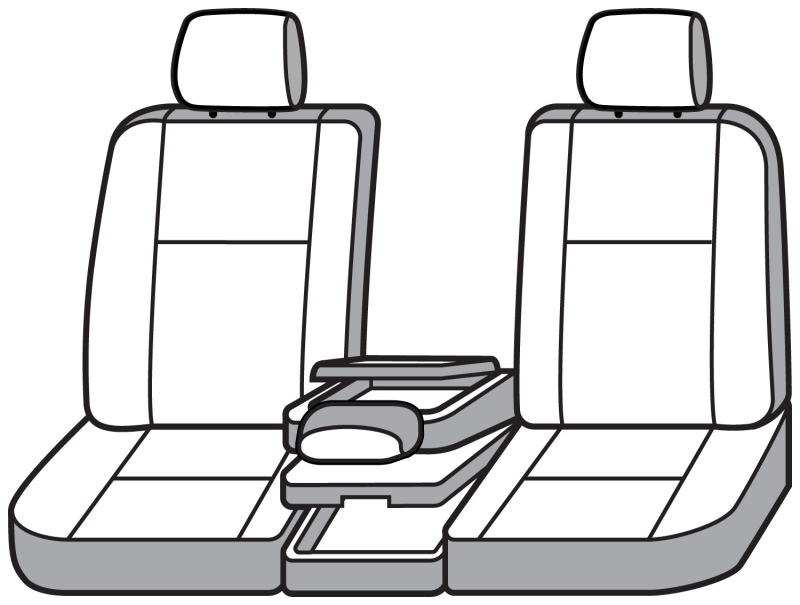 Ford F150 Seat Cover - Front Row - Covercraft - Super Dux SeatSaver - Gravel - `11-`14