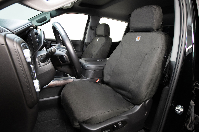 Chevrolet Silverado Seat Cover - Front - Covercraft - Carhartt Super Dux SeatSaver - Gravel - `17-`19