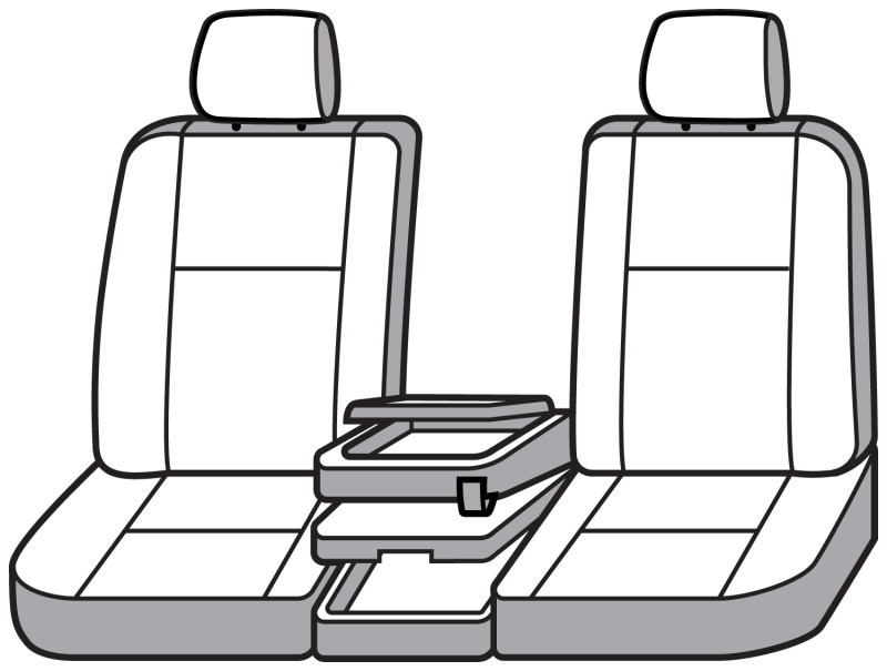 Chevrolet Silverado Seat Cover - Front Row - Covercraft - Carhartt Super Dux SeatSaver - Gravel - `19-`25