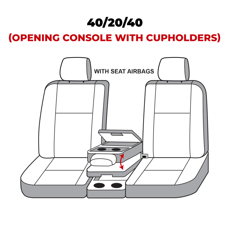 Ford F150 Seat Cover - Front - Covercraft - Carhartt Super Dux SeatSaver - Gravel - `19-`20