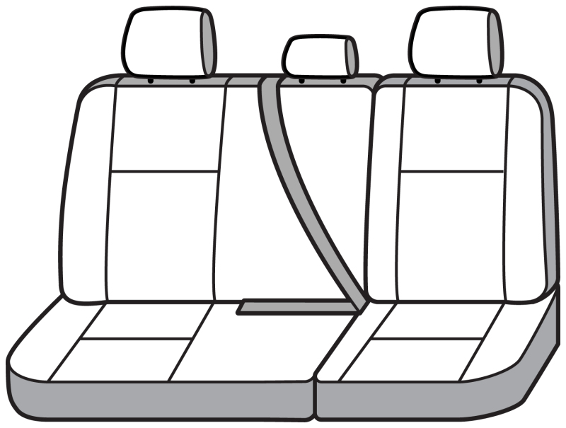 Toyota Tacoma Seat Cover - Second Row - Covercraft - Carhartt Super Dux SeatSaver - Gravel - `16-`23