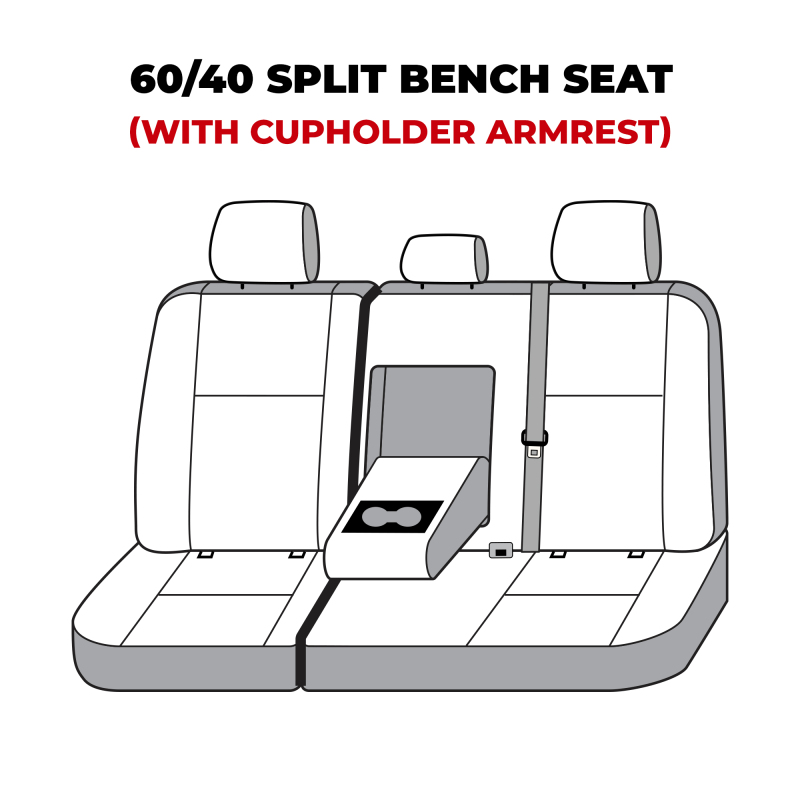 Toyota Tundra Seat Cover - Second Row - Covercraft - Carhartt Super Dux - Gravel - `22-`25