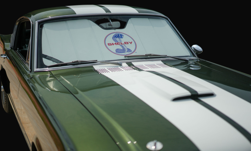 Ford Mustang Window Shade - Covercraft - Premier Series UVS100 with Shelby Snake logo - `15-`23