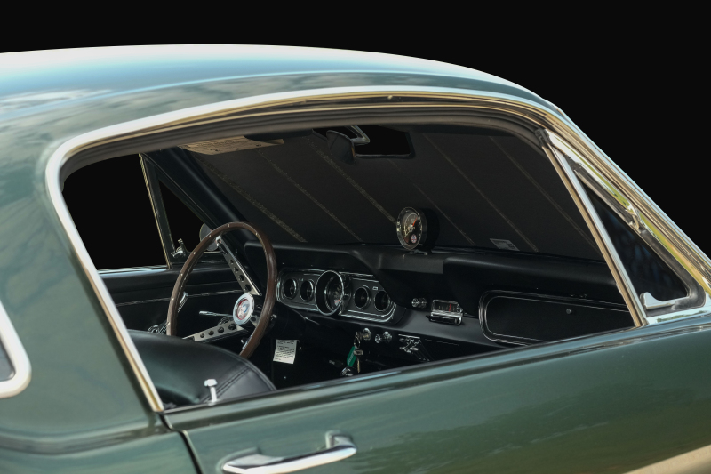 Ford Mustang Window Shade - Covercraft - Premier Series UVS100 with Shelby Snake logo - `15-`23