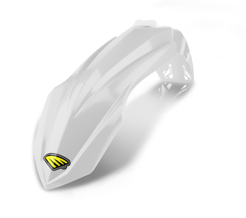 Yamaha YZ125 Front Fender - Cycra - Powerflow - White - `15-`21