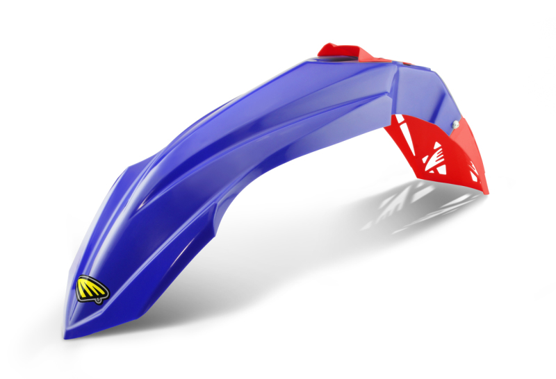 Yamaha YZ125 Front Fender - Cycra - Cycralite - Blue w/ Red Vent - `15-`21