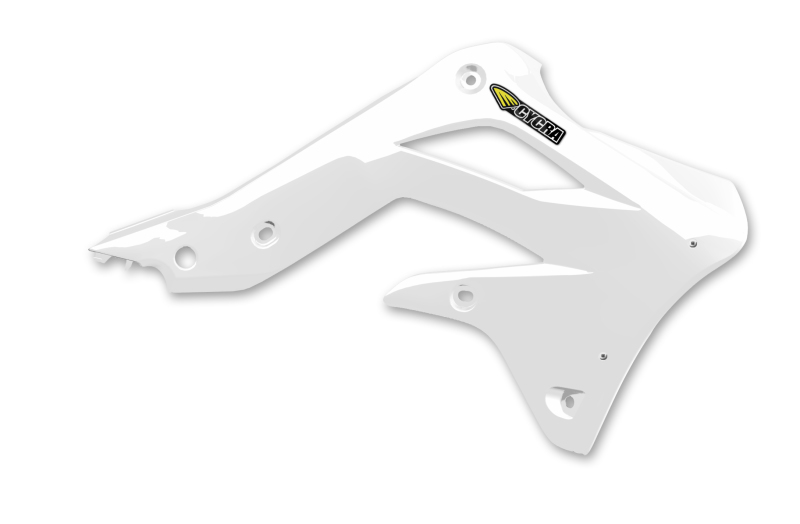 Kawasaki KX450F Radiator Shroud - Cycra - White - `12-`15