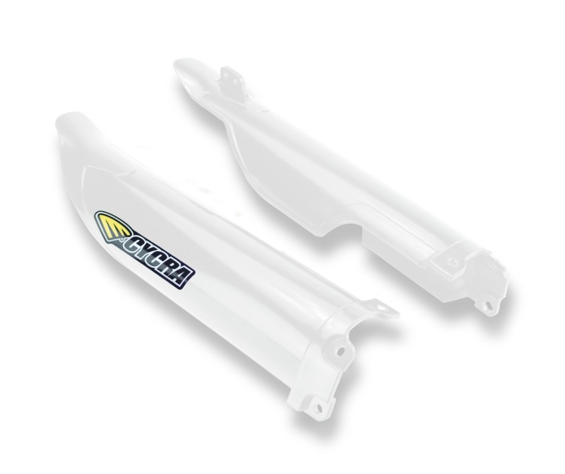 Kawasaki KX450F Fork Covers - Cycra - White - `12-`16