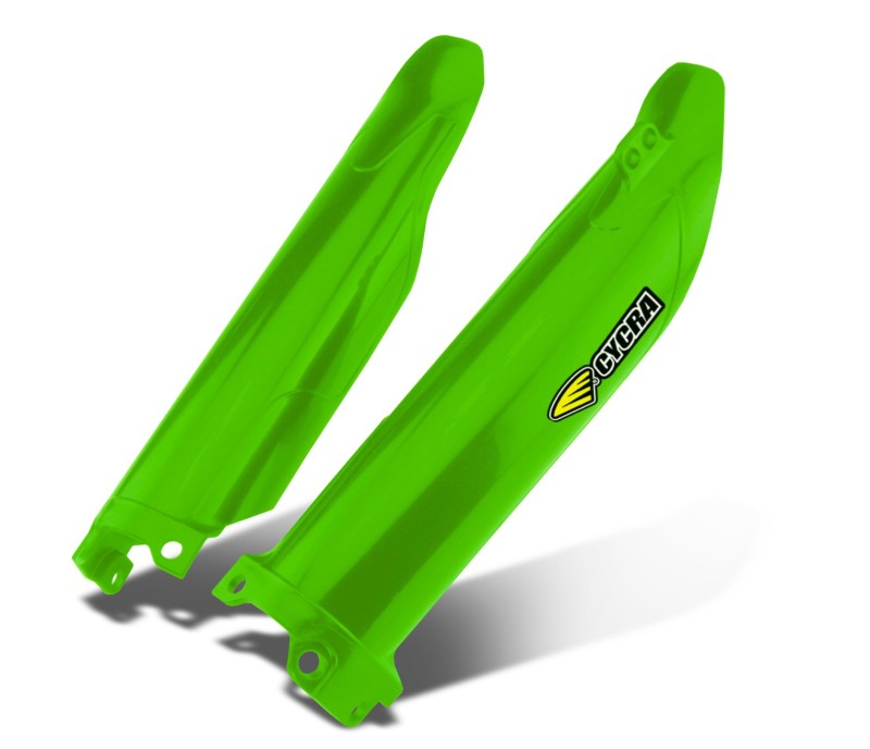 Kawasaki KX450X Fork Covers - Cycra - Green - `21-`27