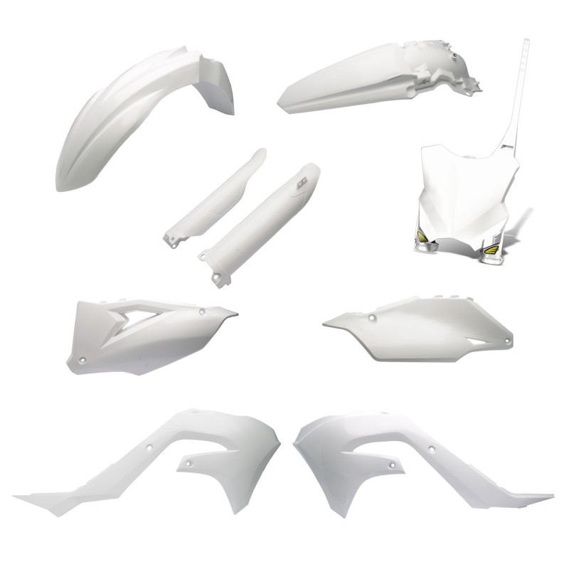 Kawasaki KX450X Body Kit - Cycra - Powerflow - White - `21-`23