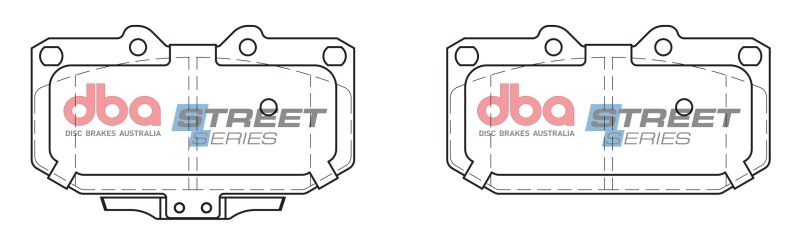 Subaru Impreza Brake Pads - Front - DBA - Street Series - `06-`07