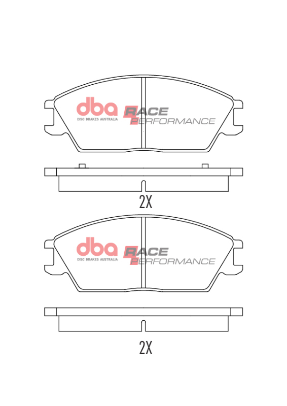 Hyundai Accent Brake Pads - Front - DBA - Race Performance - `94-`10