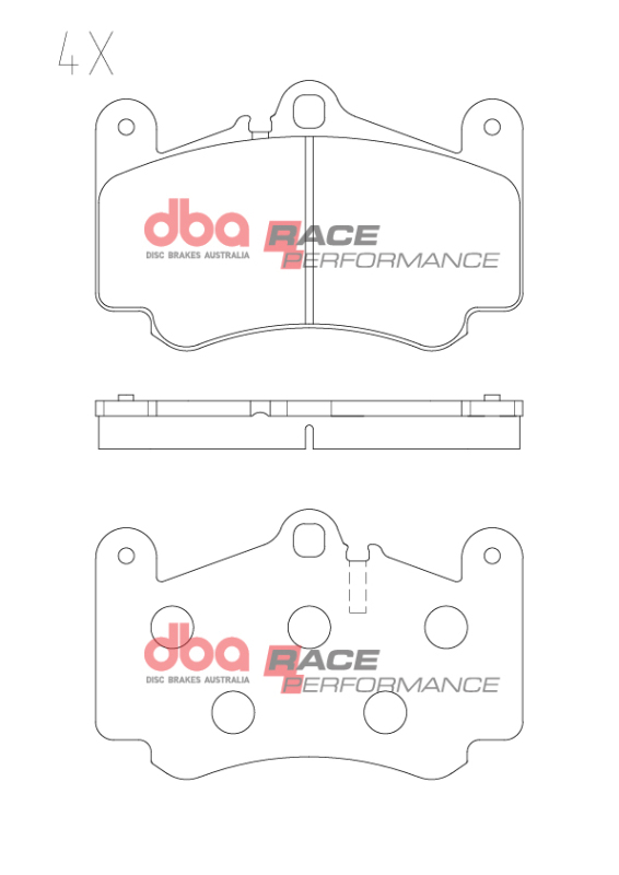 Porsche 911 996 Brake Pads - Front - DBA - Race Performance (RP) - `97-`13