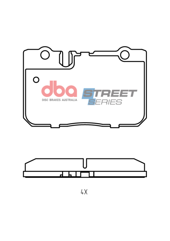 Ford F-250 Brake Pads - Front - DBA - Street Series - `97-`00