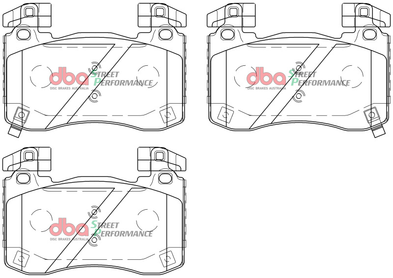 Kia Stinger Brake Pads - Front - DBA - SP Performance - `18-`27
