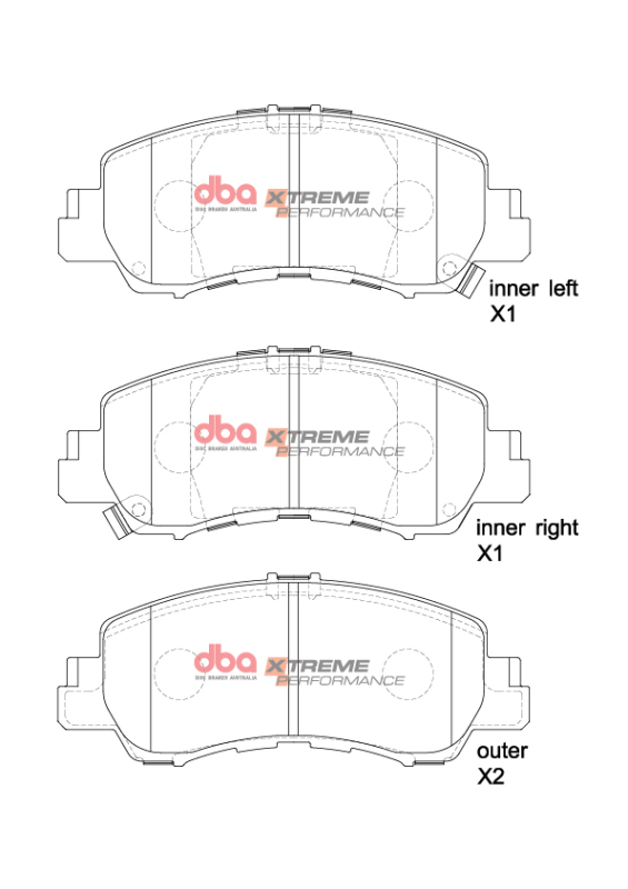 Mitsubishi Eclipse Cross Brake Pads - Front - DBA - XP Performance - `18-`27