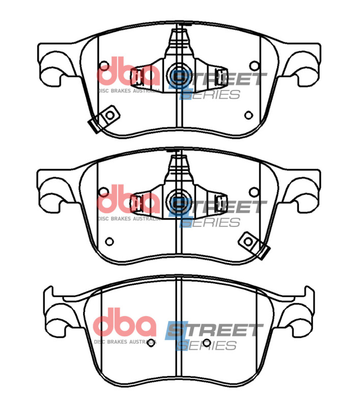 Honda Accord Brake Pads - Front - DBA - Street Series - `17-`27