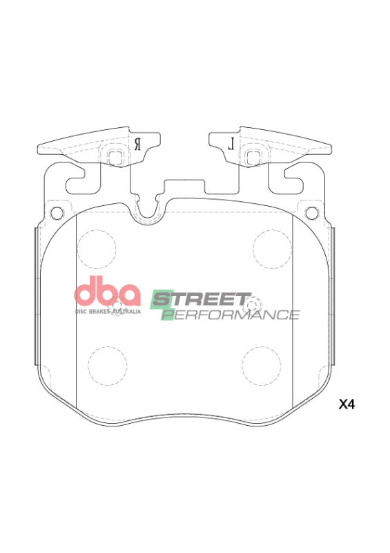 BMW X5 M50i Brake Pads - Front - DBA - Street Performance - `19-`22