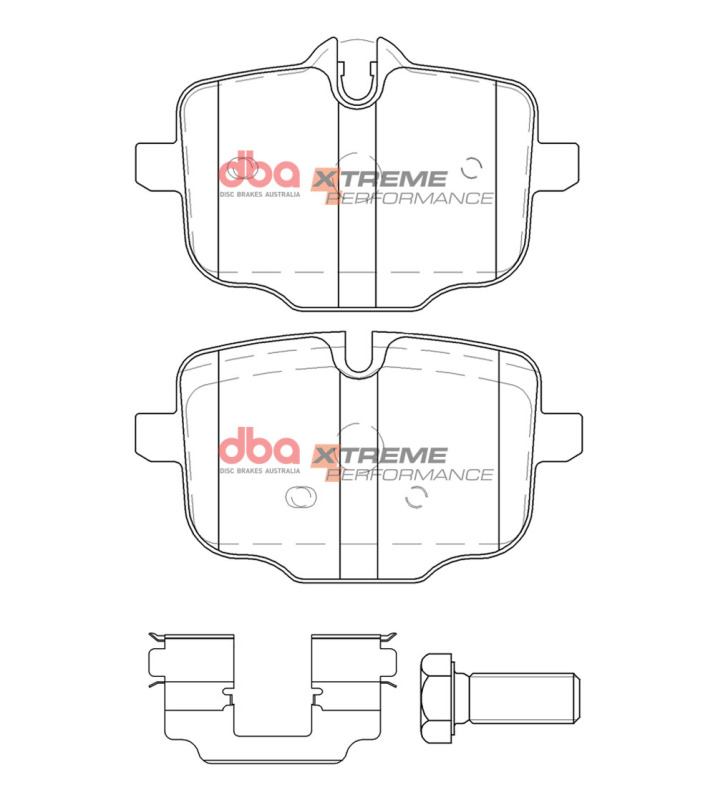 BMW 330i Brake Pads - Rear - DBA - Xtreme Performance - `19-`22