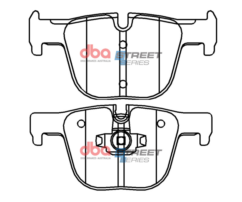 BMW 335i Brake Pads - Rear - DBA - Street Series - `12-`19